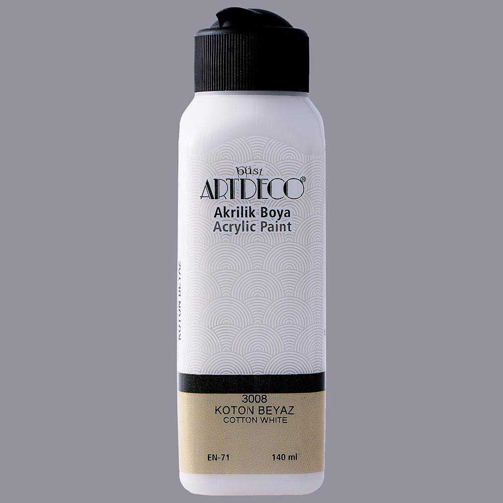 Artdeco Akrilik Boya 140ml Koton Beyaz 3008