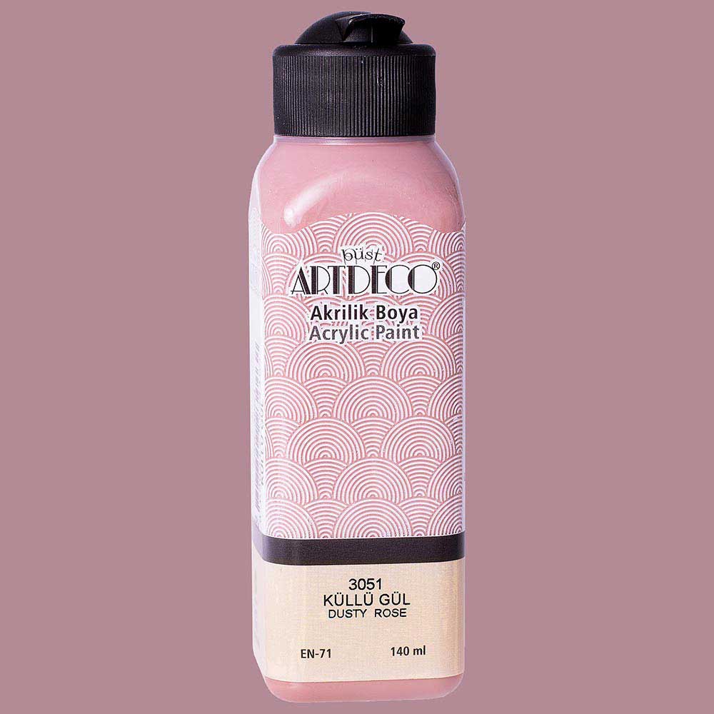 Artdeco Akrilik Boya 140ml Küllü Gül 3051