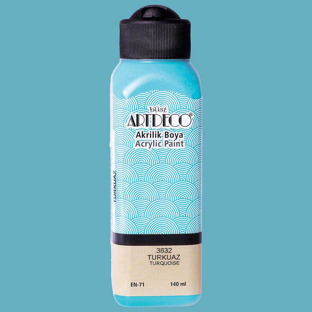 Artdeco Akrilik Boya 140ml Turkuaz 3632