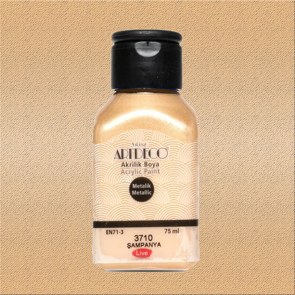 Artdeco Metalik Akrilik Boya 75ml Şampanya 3710