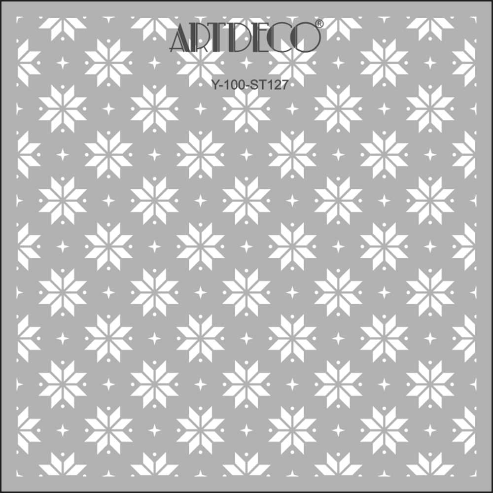 Artdeco Stencil 30x30cm Örgülü Kartaneleri 127