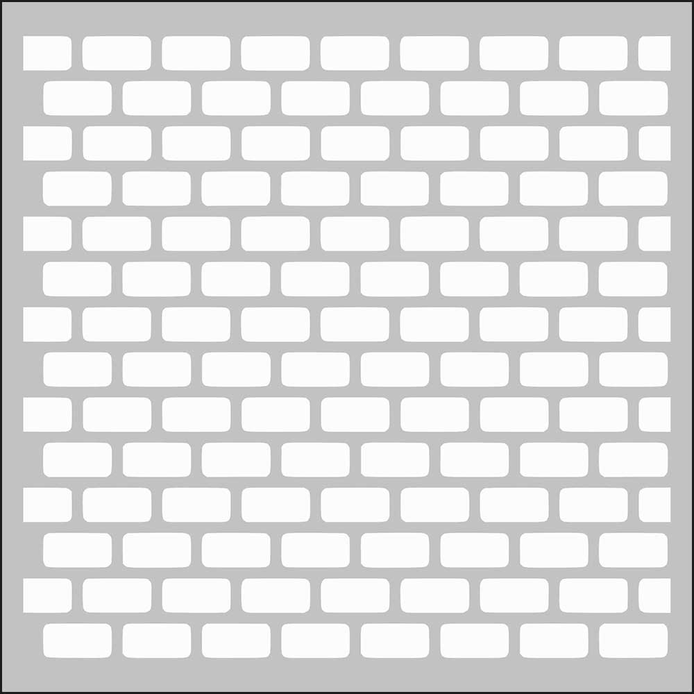 Artdeco Stencil 30x30cm Tuğla Deseni 130