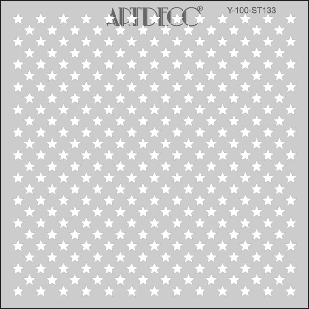 Artdeco Stencil 30x30cm Yıldızlar 133