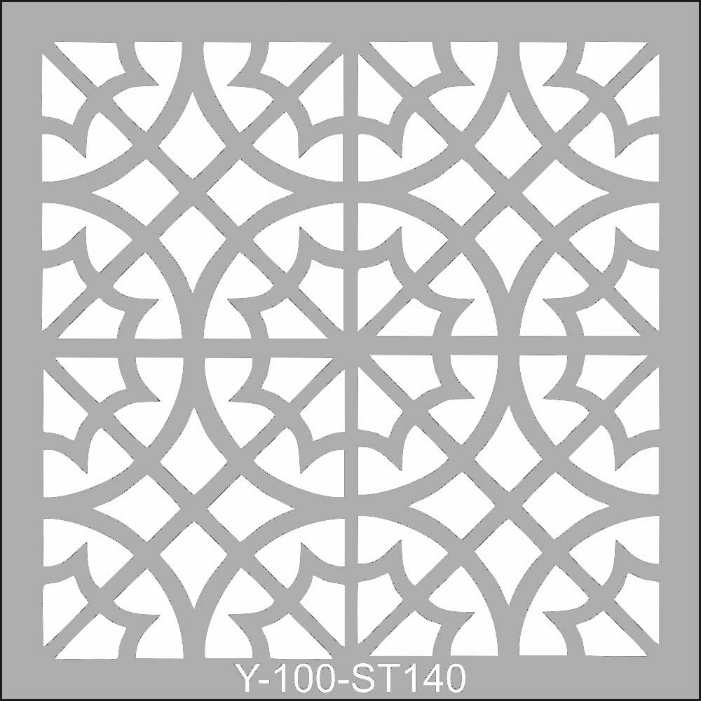 Artdeco Stencil 30x30cm Fas Bordür-2 140