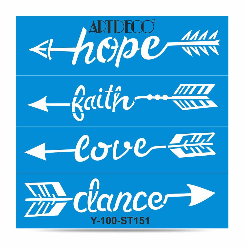 Artdeco Stencil 30x30cm Oklar 151