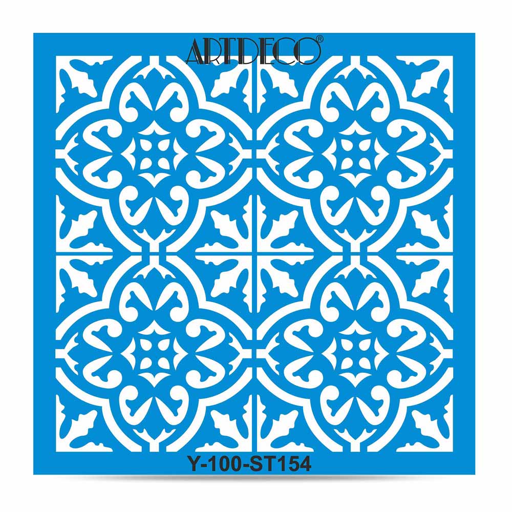 Artdeco Stencil 30x30cm Antik Karo 154