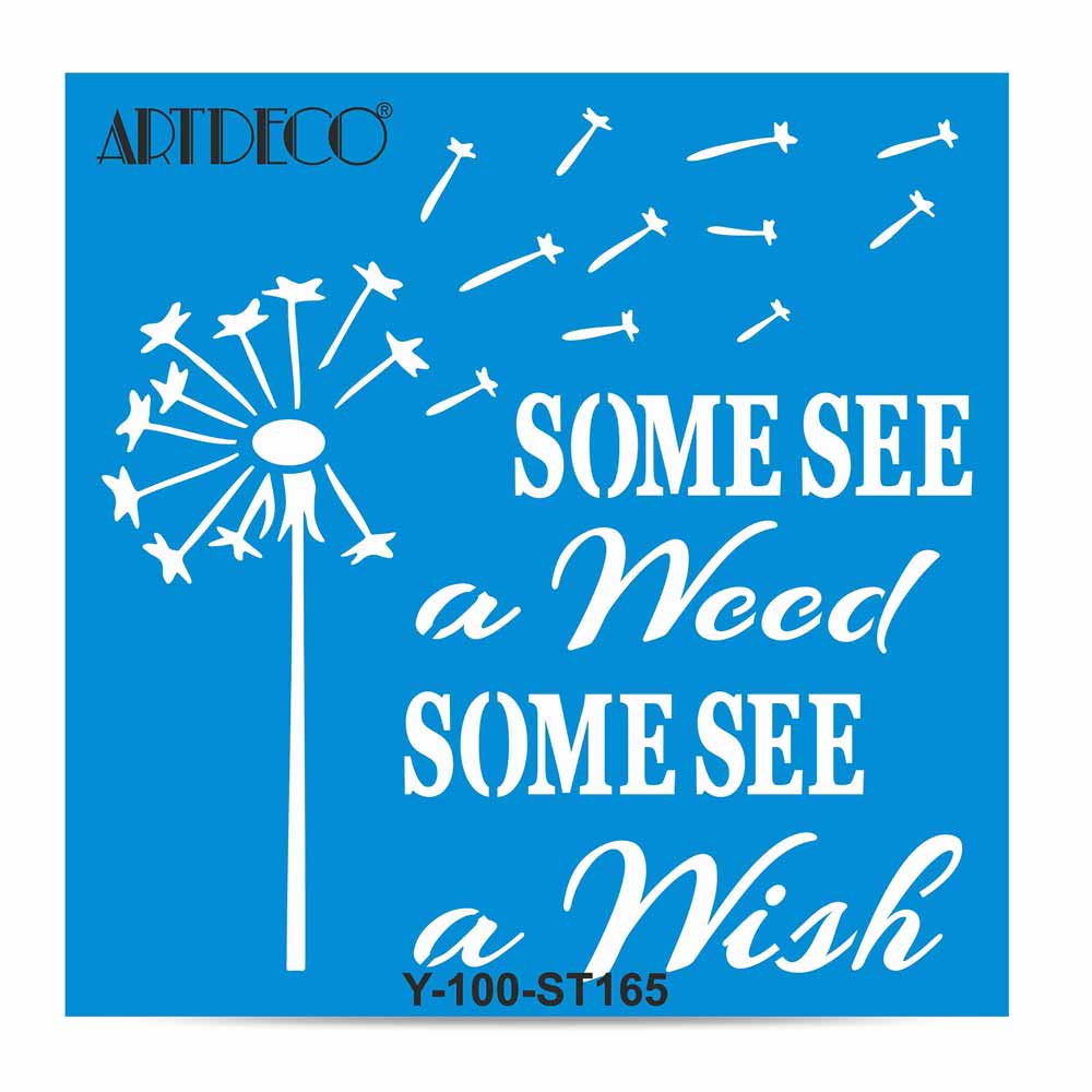 Artdeco Stencil 30x30cm Çiçek Falı 165