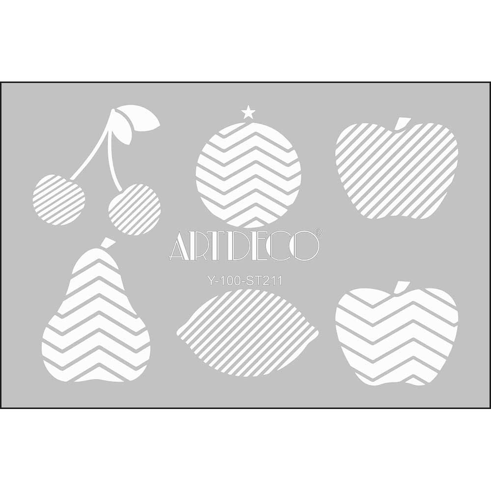 Artdeco Stencil A4 Meyveler 211