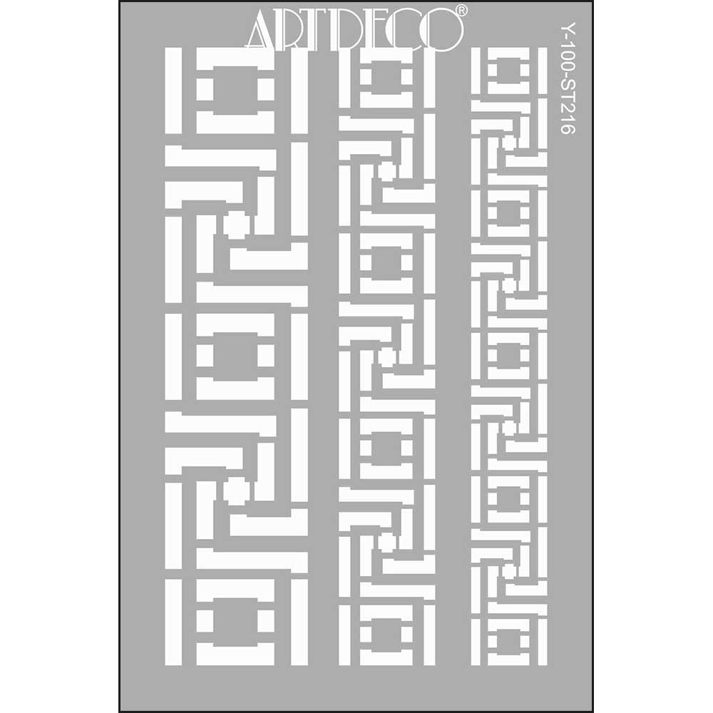 Artdeco Stencil A4 Bordür 216