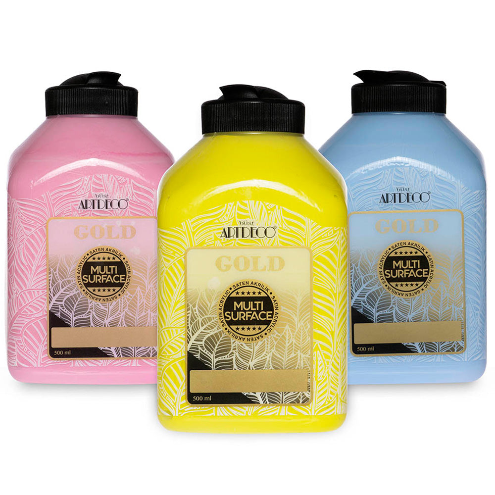 Artdeco Gold Multi-Surface Akrilik Boya 500ml Beyaz 340