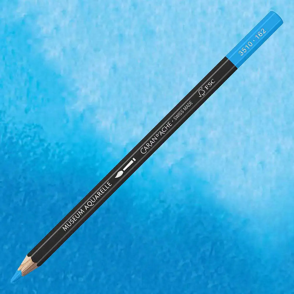 Caran d'Ache Museum Aquarelle Phthalocyanine Blue 162