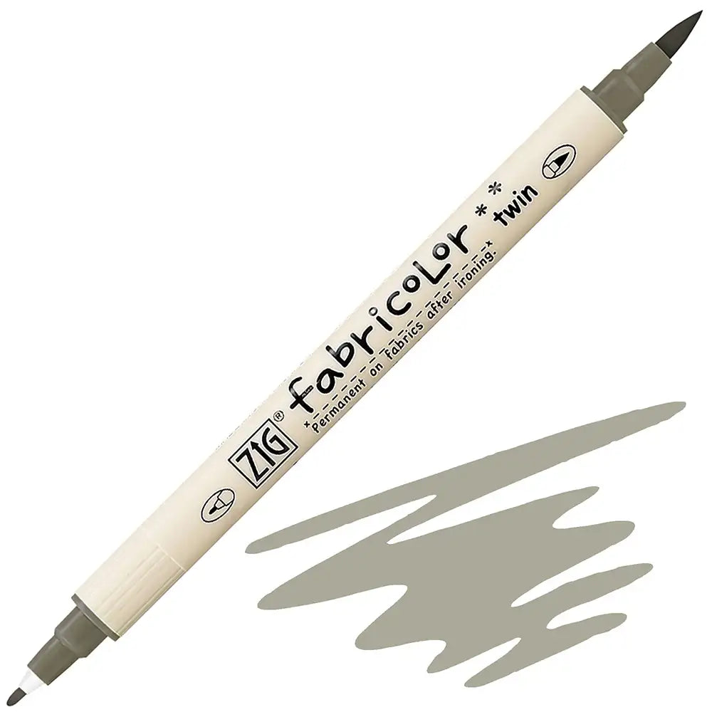Zig Fabricolor Twin Kumaş Kalemi 093 Green Grey