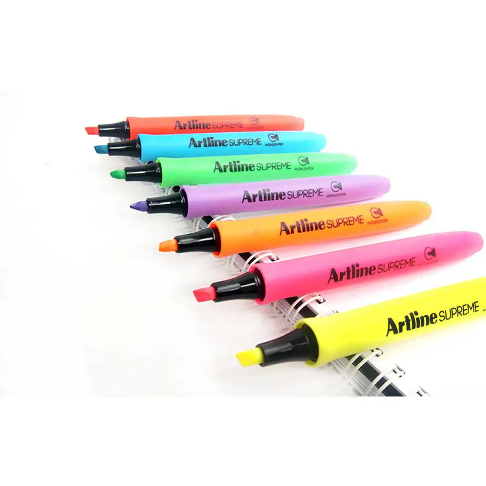Artline Supreme Fosforlu Kalem Seti Kesik Uç 4.0mm (7 renk)