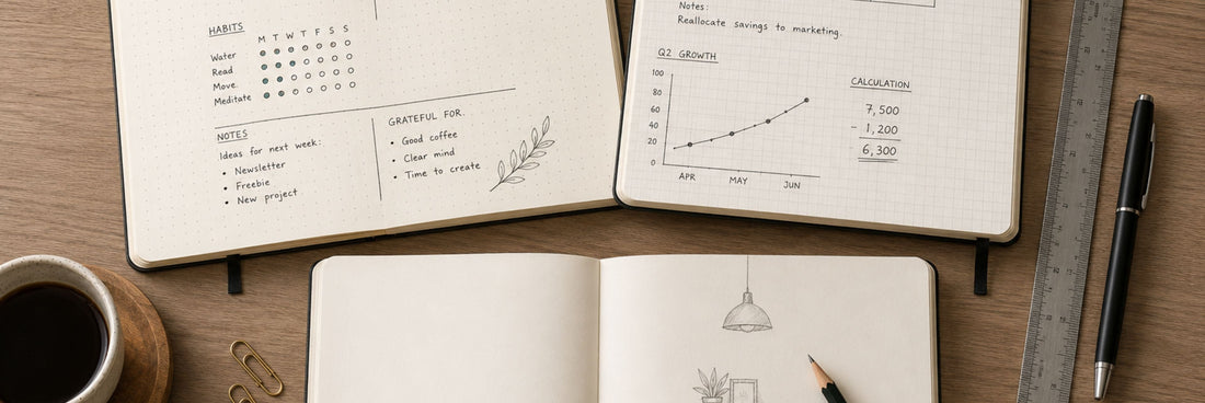 Noktalı, Kareli, Çizgili ve Çizgisiz Defter Ne İçin Kullanılır?