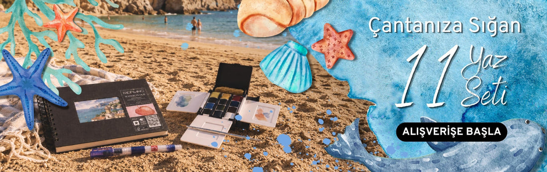 Çantanıza Sığan 11 Yaz Sanat Seti: Seyahatte Sulu Boya & Eskiz!