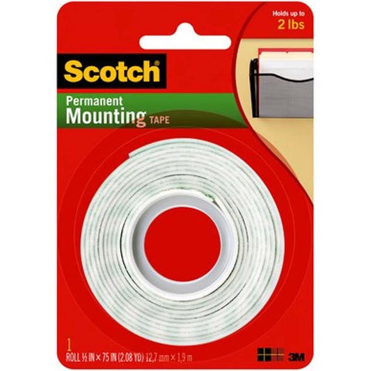 Scotch Çift Taraflı Yapışkan Köpük Bant 12.7mmx1.9m (Ağır Malzemeler için)
