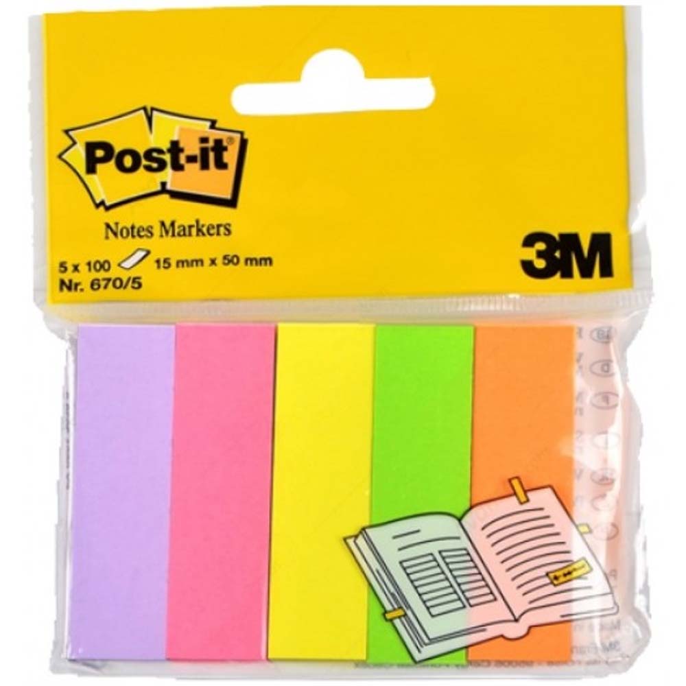 Post-It Not Sayfa İşareti 5 Renk x 100sayfa (670/5)