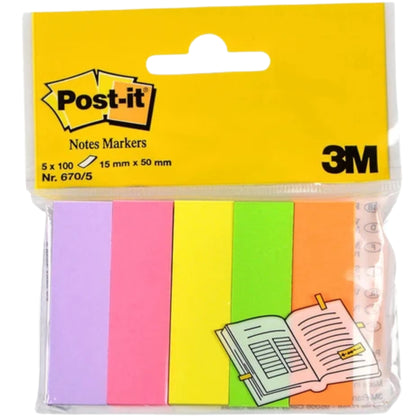 Post-It Not Sayfa İşareti 5 Renk x 100sayfa (670/5)