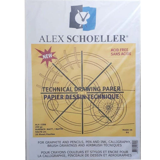 Alex Schoeller Teknik Resim Kağıdı 50x70cm 200gr