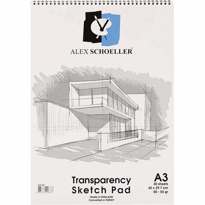 Alex Schoeller Spiralli Eskiz Blok 50/55gr 30 Sayfa A3 (29.7x42cm)