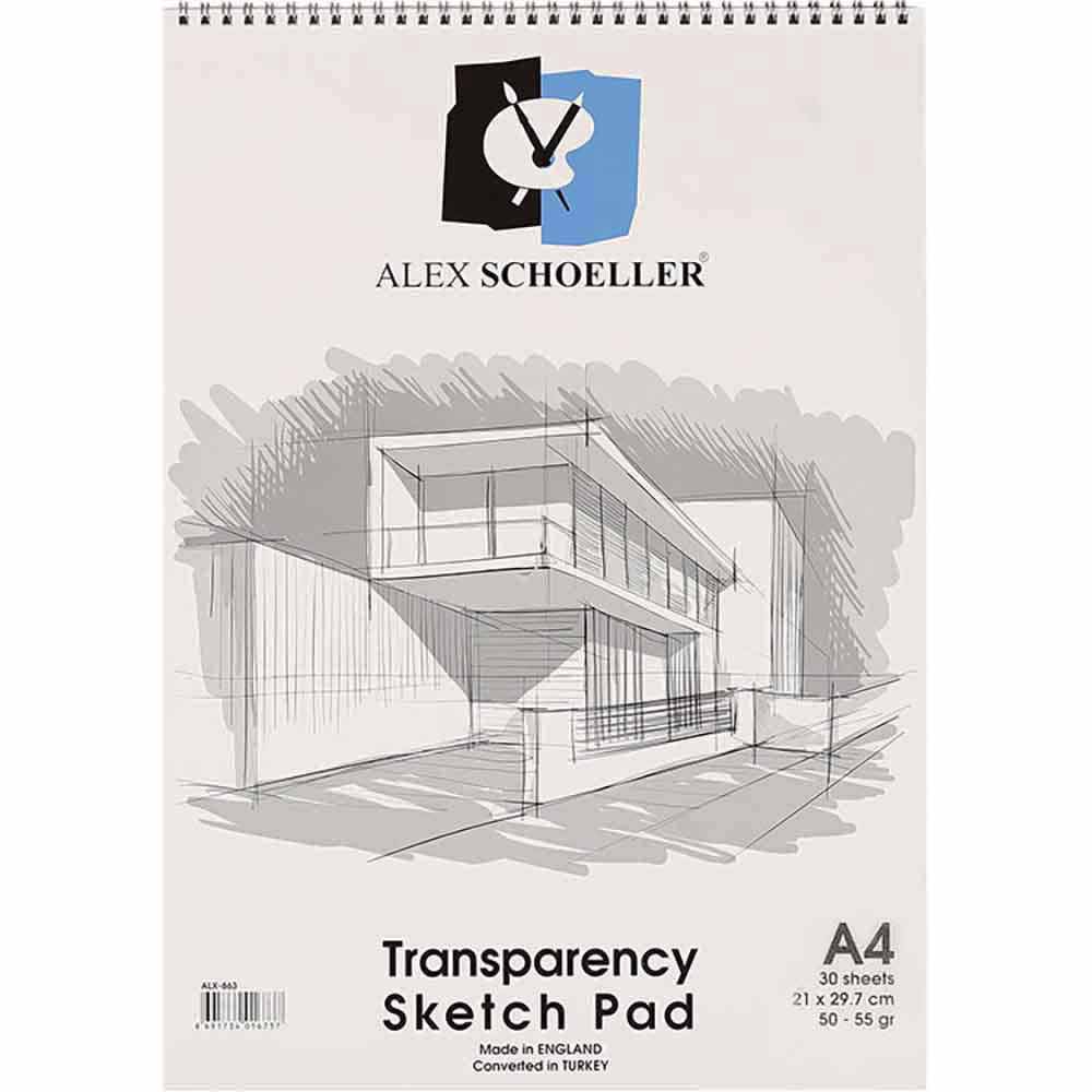 Alex Schoeller Spiralli Eskiz Blok 50/55gr 30 Sayfa A4 (21x29.7cm)