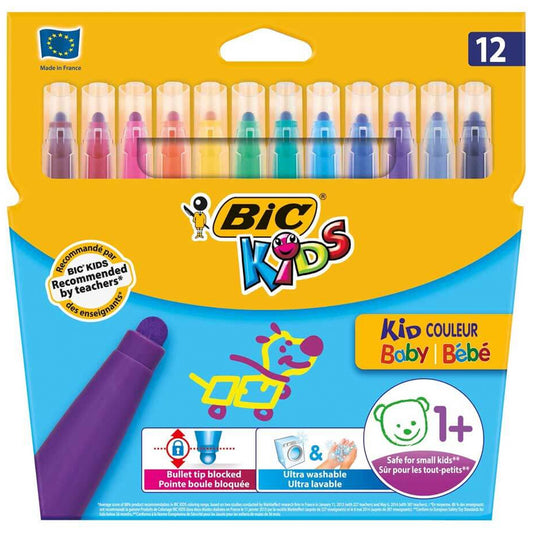 Bic Kid Couleur Baby Keçeli Boya Kalemi 12'li
