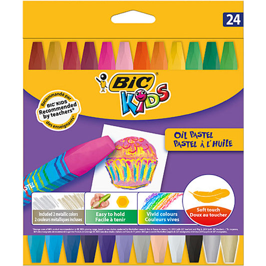 Bic Yağlı Pastel 24 Renk