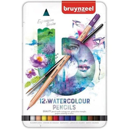 Bruynzeel Expression Aquarelle Kuru-Sulu Boya Kalemi 12'li