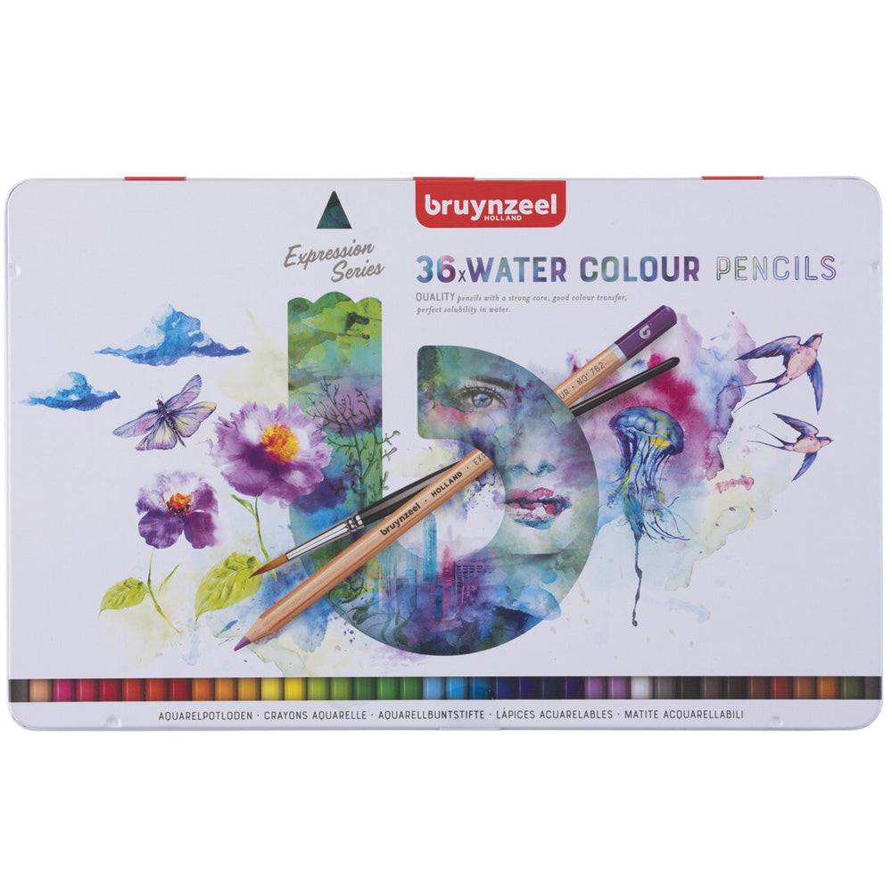 Bruynzeel Expression Aquarelle Kuru-Sulu Boya Kalemi 36'li