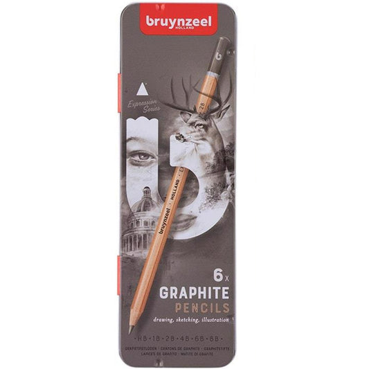 Bruynzeel Expression Graphite 6'lı Set