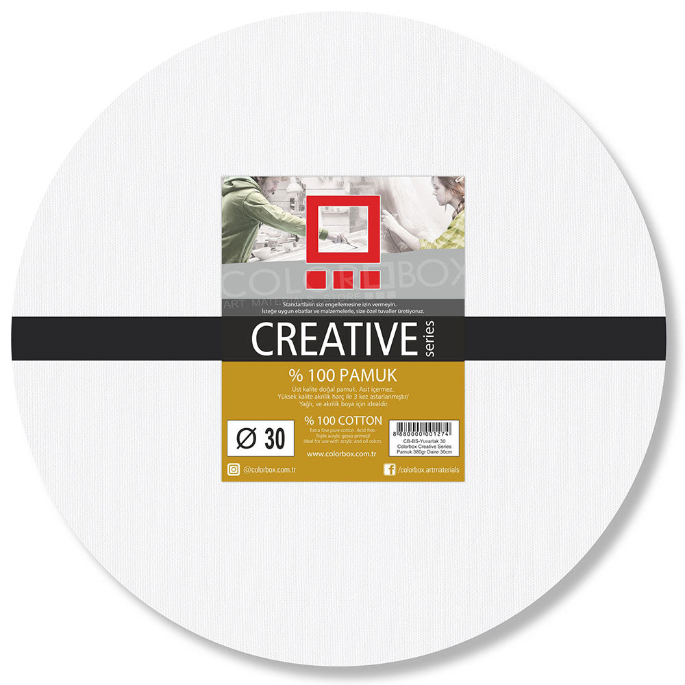 Colorbox Creative Series Pamuk 380gr Yuvarlak Tuval 30cm