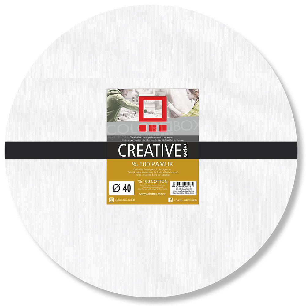 Colorbox Creative Series Pamuk 380gr Yuvarlak Tuval 40cm