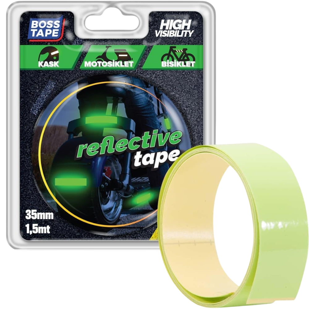 Boss Tape Fosforlu Reflektif Bant 35mmx1.5m