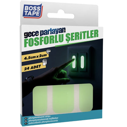 Boss Tape Karanlıkta Parlayan Fosforlu Bant 45x20mm