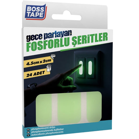 Boss Tape Karanlıkta Parlayan Fosforlu Bant 45x20mm