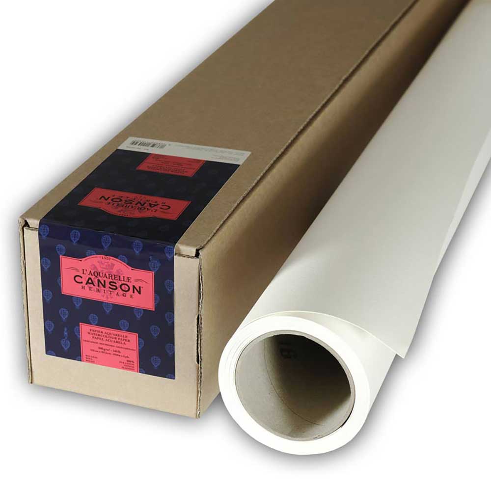 Canson Heritage Aquarelle Hot Pressed 300gr 152x457cm Rulo