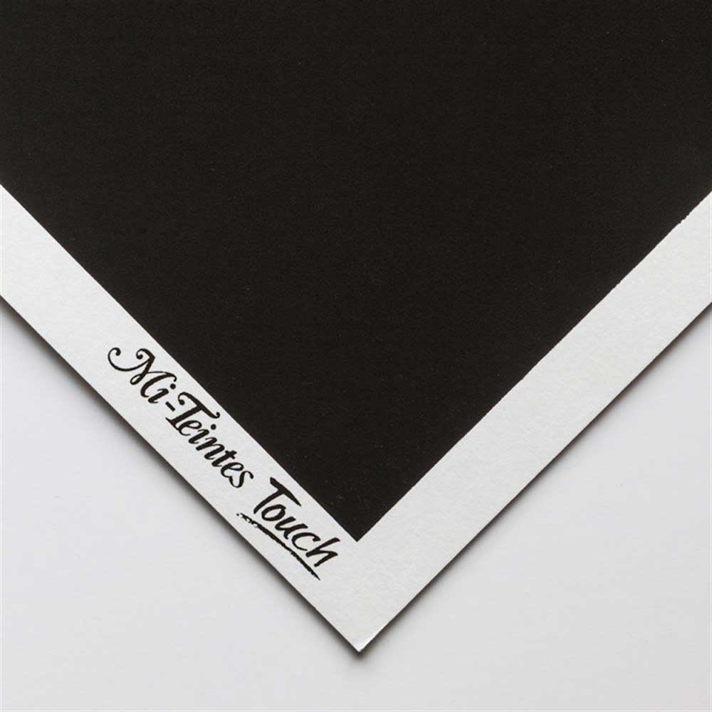 Canson Mi-Teintes Touch Kumlu Pastel Kağıdı 350gr Siyah 50x65cm