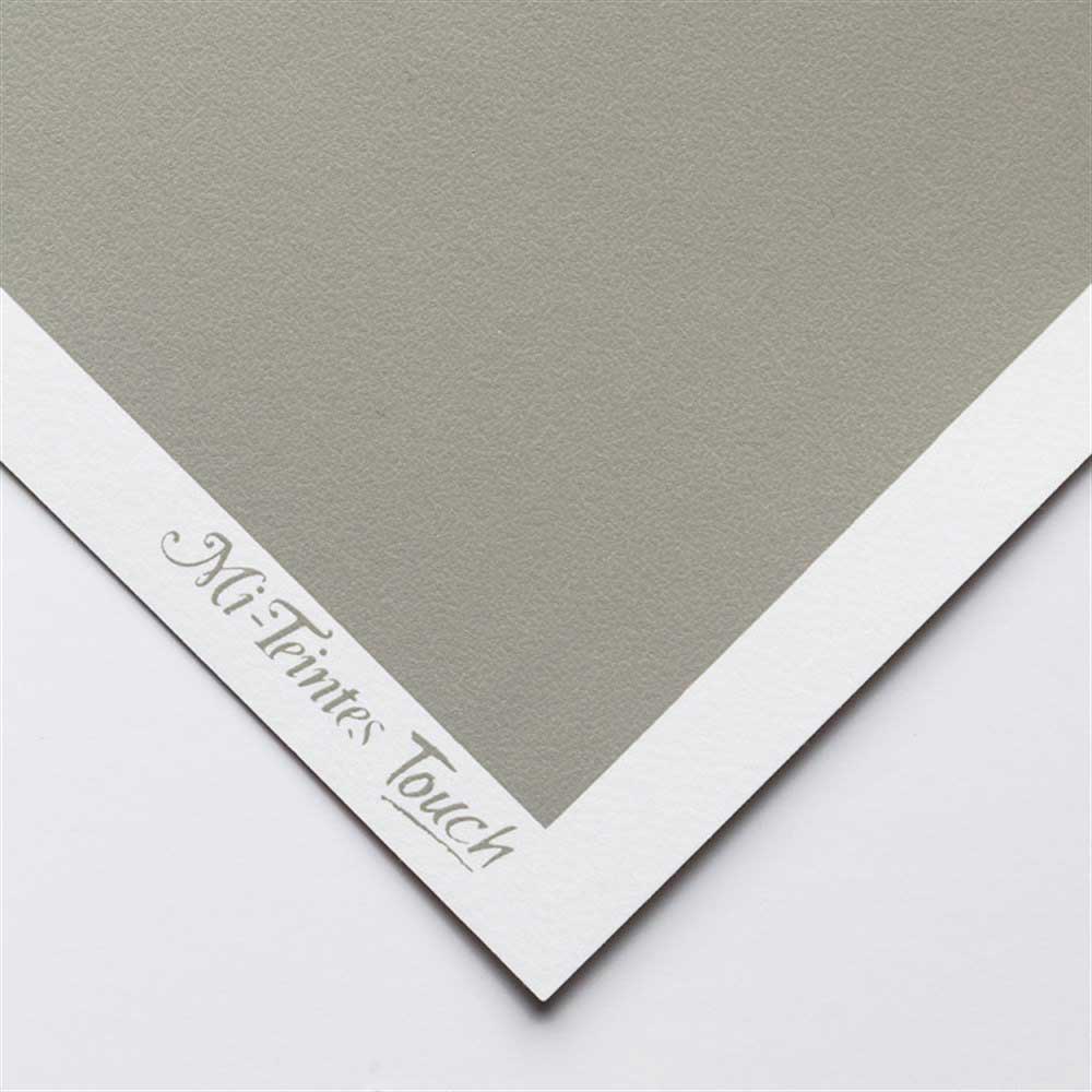 Canson Mi-Teintes Touch Kumlu Pastel Kağıdı 350gr Pazen Gri 50x65cm