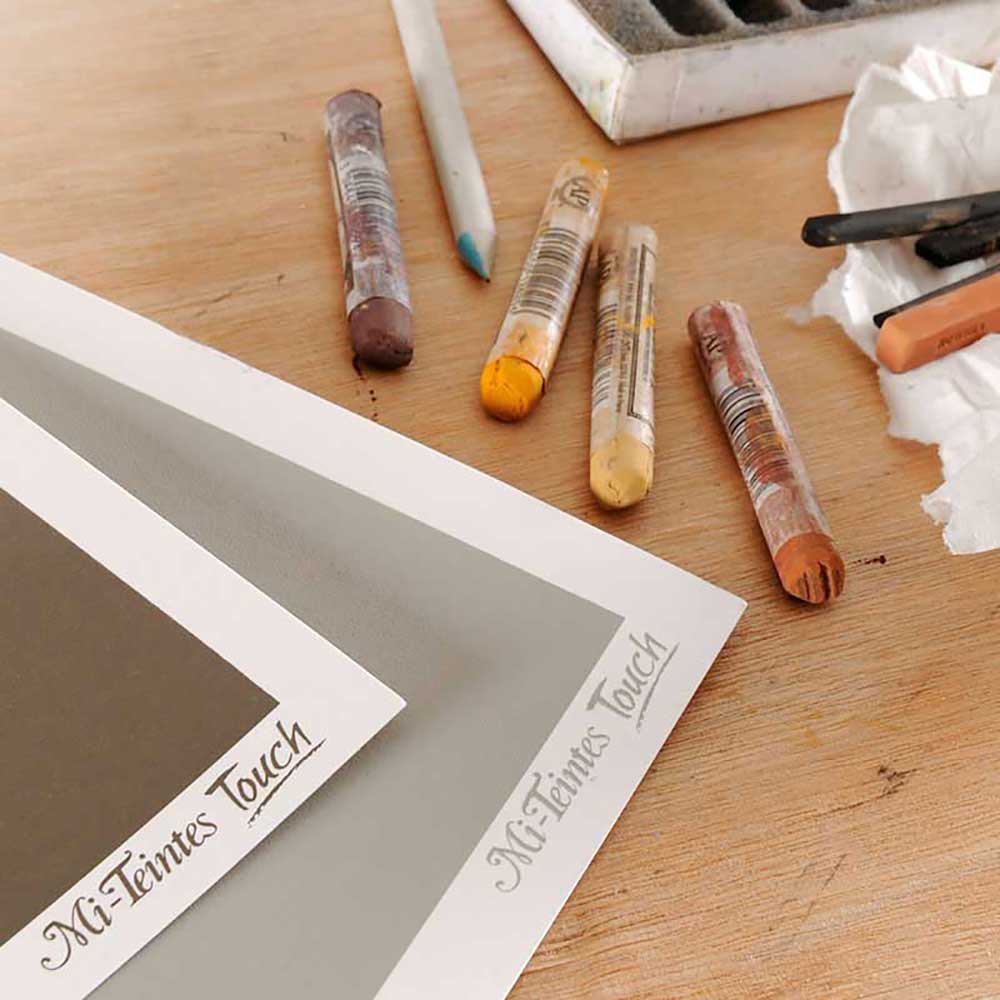 Canson Mi-Teintes Touch Kumlu Pastel Kağıdı 350gr Gök Gri 50x65cm