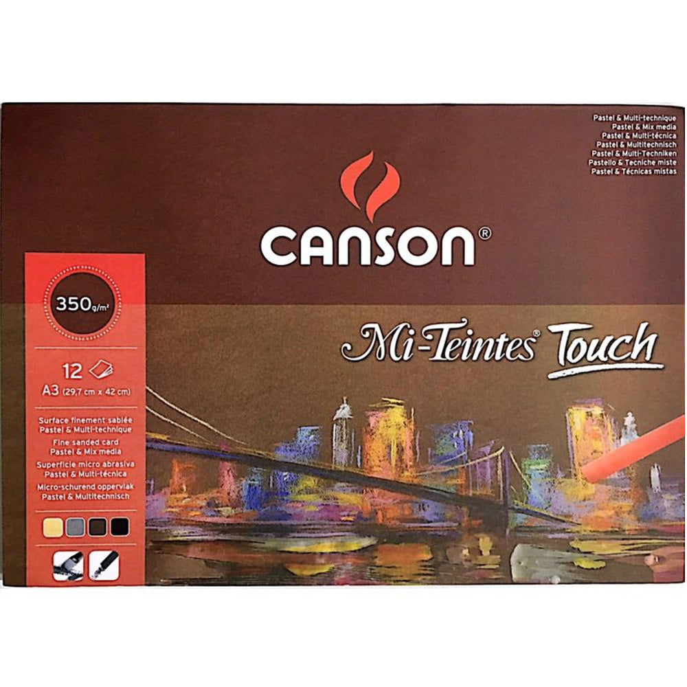 Canson Mi-Tientes Touch Pad 350g A3(29,7x42cm)12 Sayfa