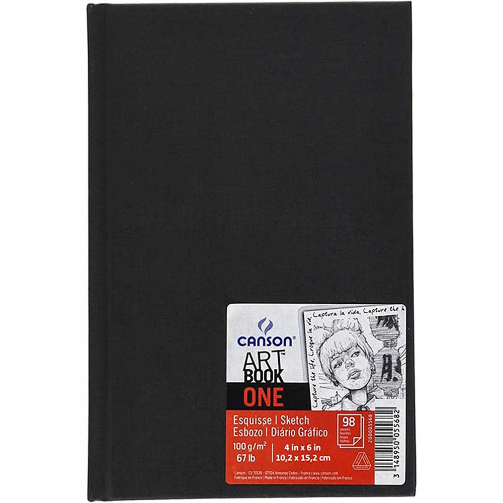 Canson One Art Book 100gr Çizim Defteri 98 Sayfa 10.2x15.2cm (Sert Kapak)