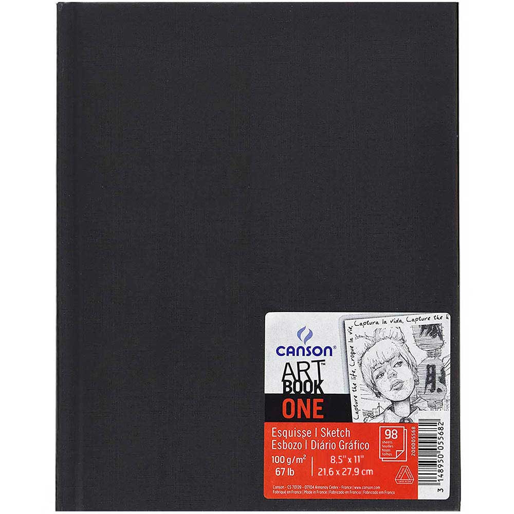 Canson One Art Book 100gr Çizim Defteri 98 Sayfa 21.6x27.9cm (Sert Kapak)