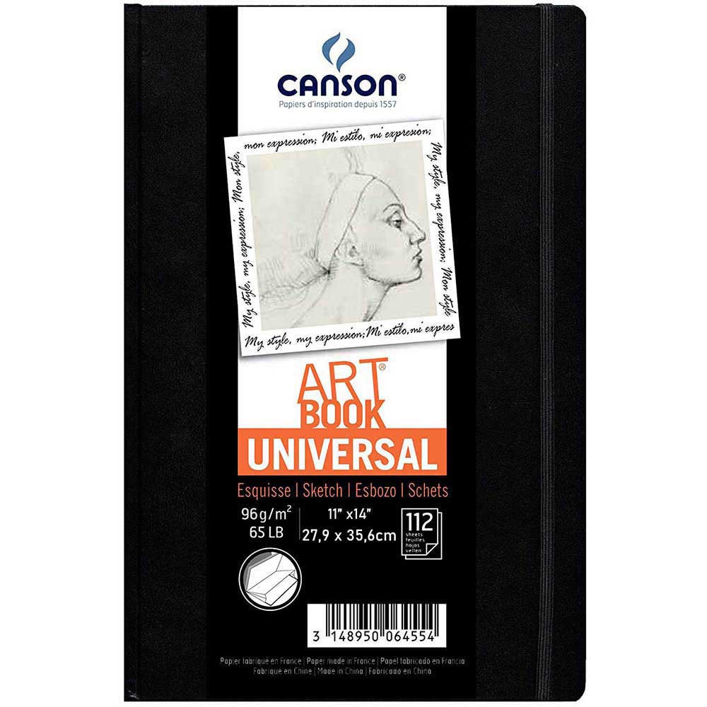 Canson Universal Art Book 96gr Çok Amaçlı Çizim Defteri 112 Sayfa 27.9x35.6cm (Sert Kapak)