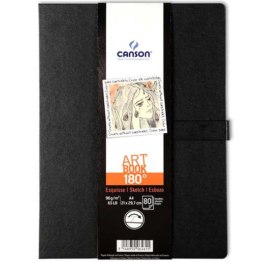 Canson 180 Art Book 96gr Çok Amaçlı Çizim Defteri 80 Sayfa A4 (21x29.7cm) (Sert Kapak)