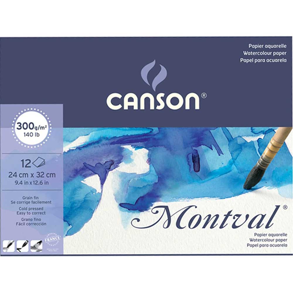 Canson Montval Aquarelle Cold Pressed 300gr Sulu Boya Blok 100 Sayfa 24x32cm