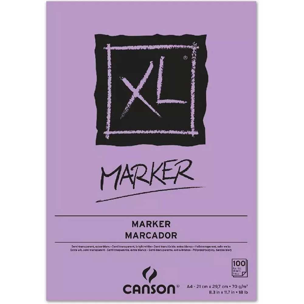 Canson XL Marker Pad 70gr Layout Markör Blok 100 Sayfa A4 (21x29.7cm)