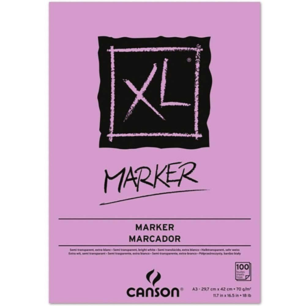 Canson XL Marker Pad 70gr Layout Markör Blok 100 Sayfa A3 (29.7x42cm)