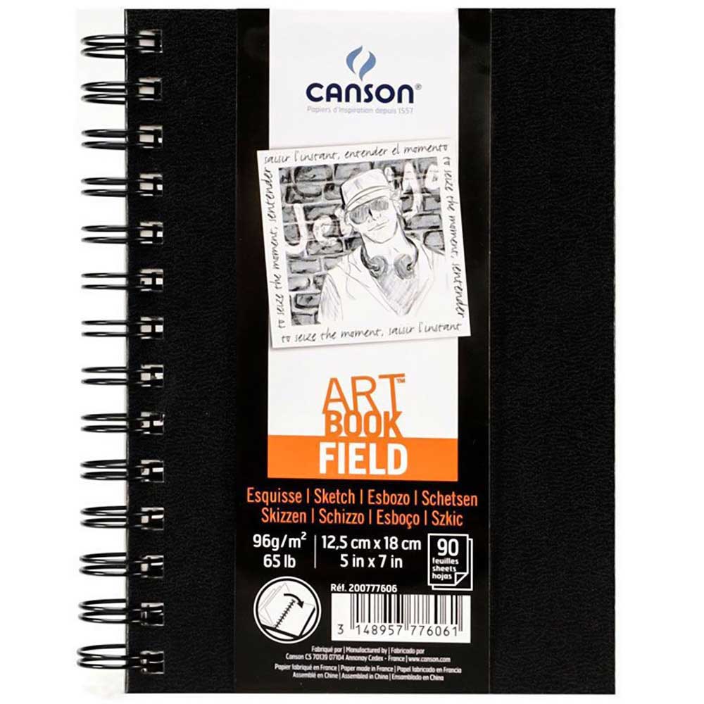 Canson Field Art Book 96gr Sketch Defteri 90 Sayfa 12.5x18cm Sert Kapak