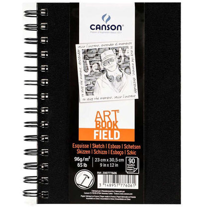 Canson Field Art Book 96gr Sketch Defteri 90 Sayfa 23x30.5cm Sert Kapak
