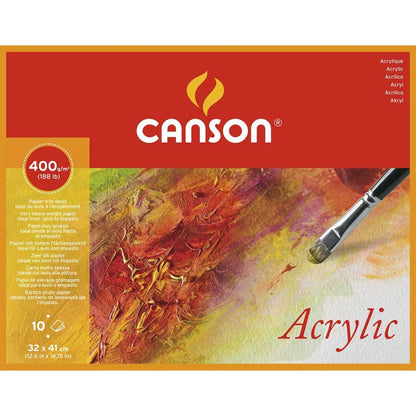 Canson Acrylic Block 400gr Akrilik Blok 10 Sayfa 32x41cm